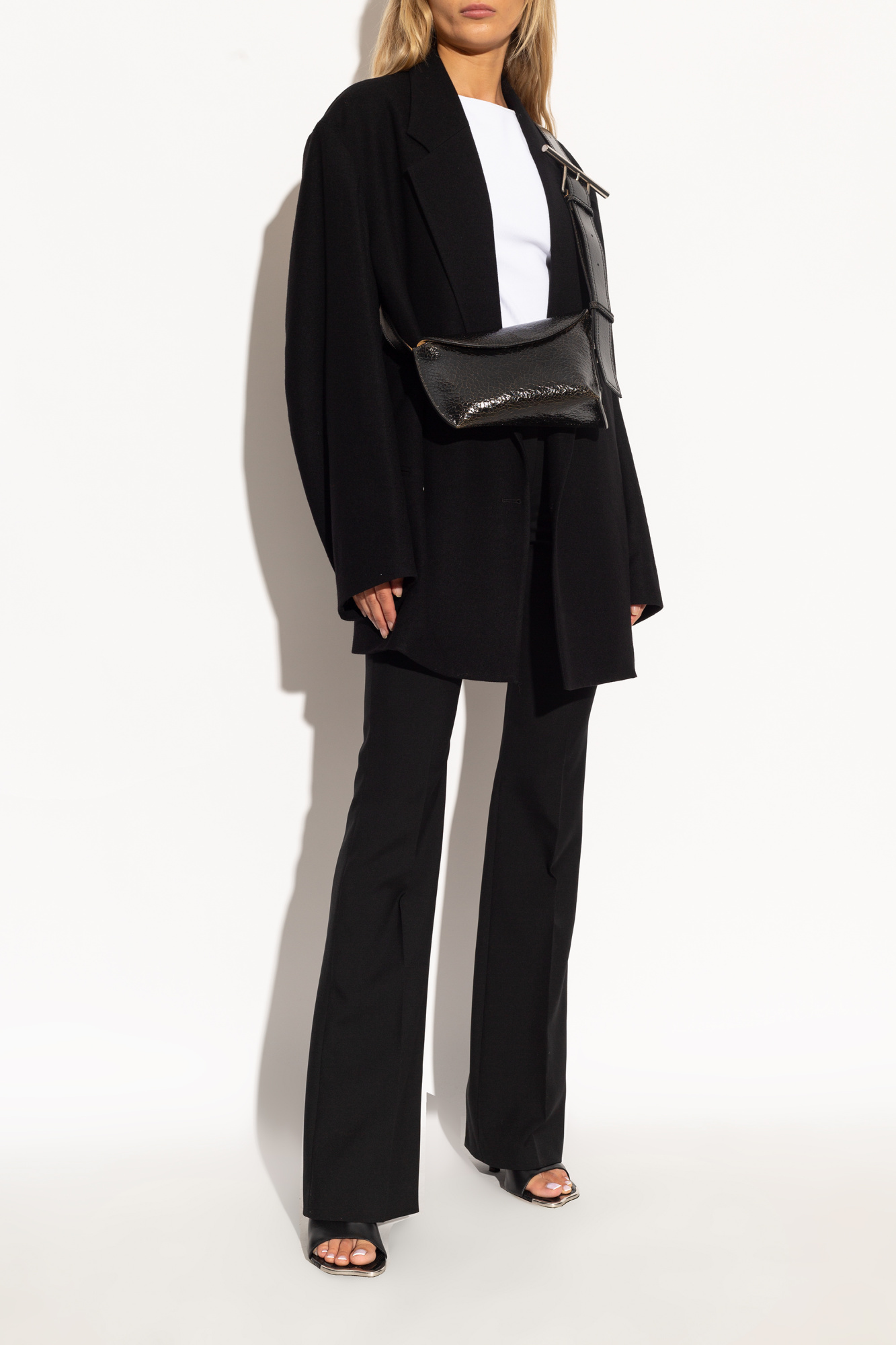 サンダル・ミュール Burberry SS25 Black leather mules (8107178 A1189) BURBERRY | BURBERRY WOMAN BLACK MULES | Antonioli.eu